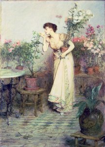 En el invernadero, 1894 de William Quiller Orchardson